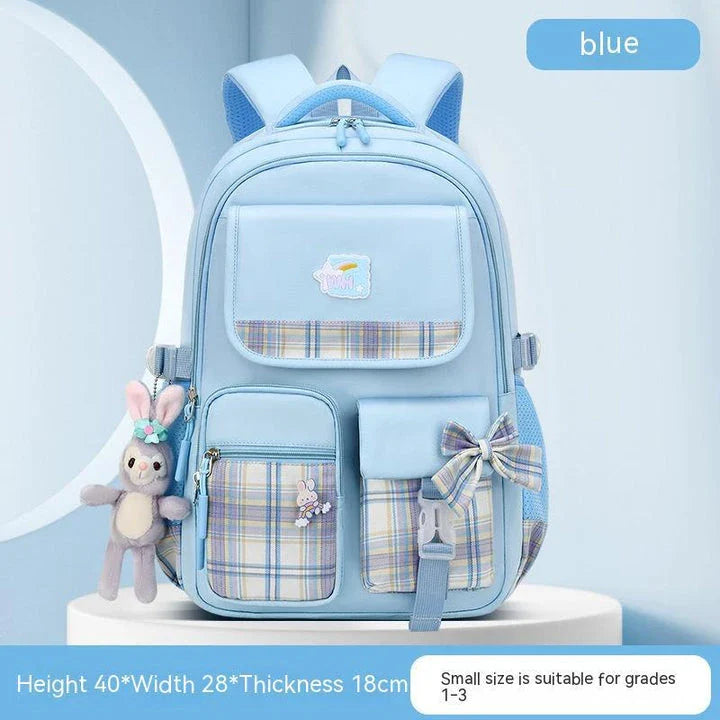 Charming children's backpack with cartoon design, ample capacity, and lightweight nylon construction