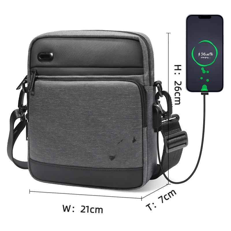 Jitian Mini Messenger Bag with Oxford Fabric Construction and Stylish Upgrade Options