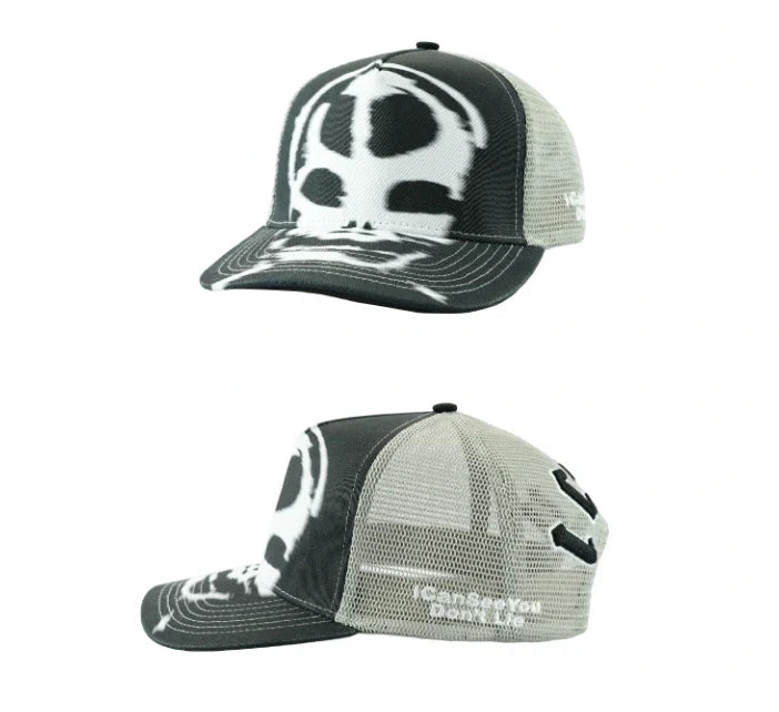 Premium curved mesh baseball cap with adjustable fit and sun protection