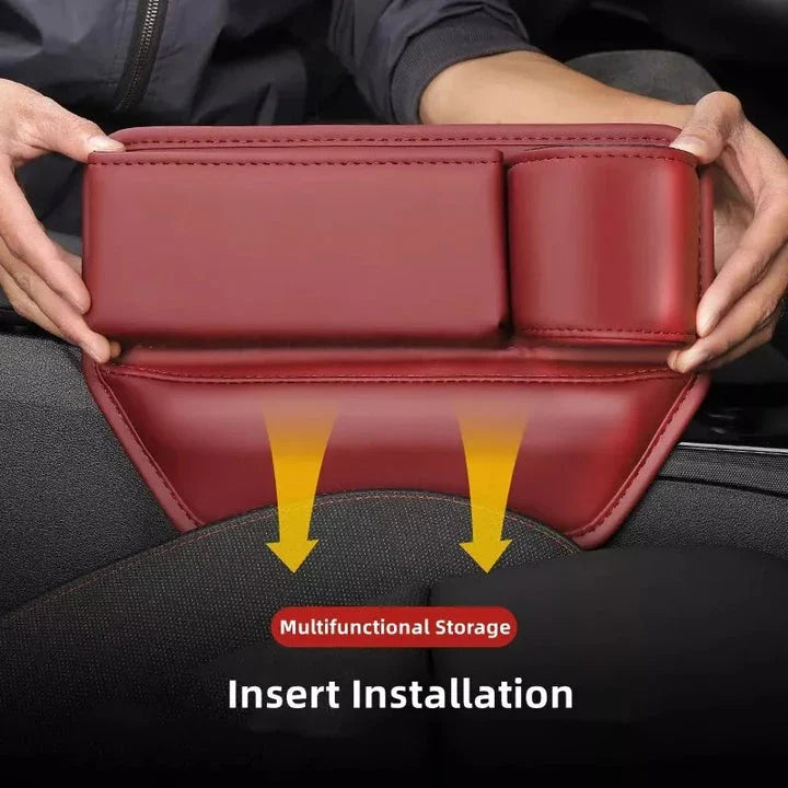 Premium Leather Car Seat Organiser - maximise storage, reduce clutter, and elevate your driving experience