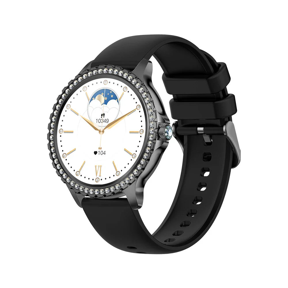 Stylish smart watch with heart rate, blood pressure, and blood oxygen monitoring for an active lifestyle