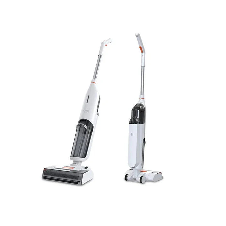 Cordless wet and dry cleaning smart robotic mop with powerful suction, dual water tanks, and self-cleaning function for effortless home cleaning