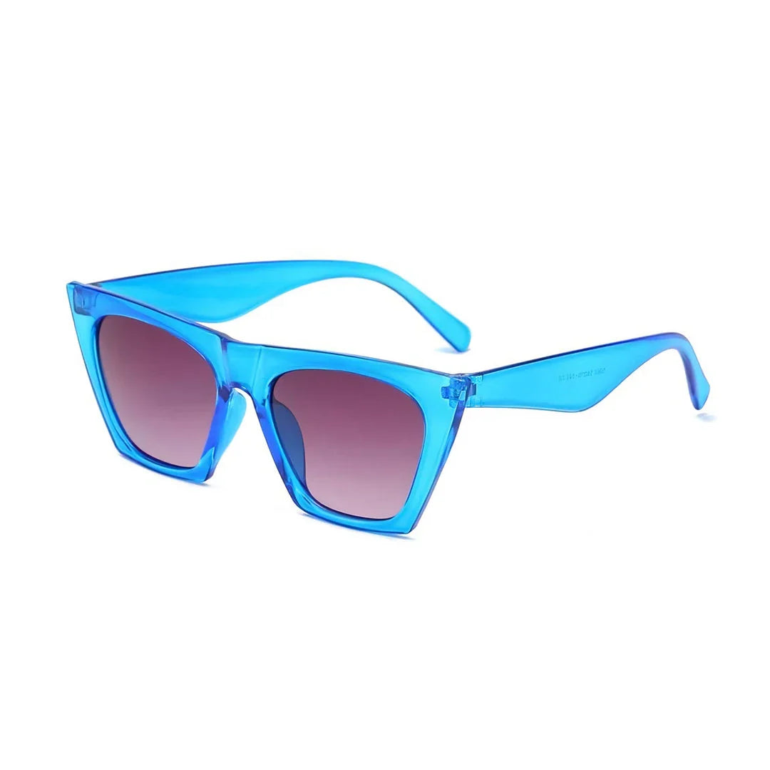 Trendy cat-eye sunglasses with polycarbonate lenses that provide UV400 protection and anti-reflective coating for enhanced clarity