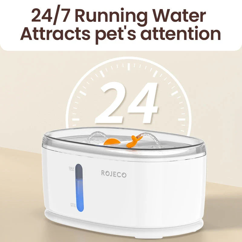 Automatic Wireless Pet Water Fountain with Dual Drinking Zones - Premium Hydration Solution for Cats and Dogs