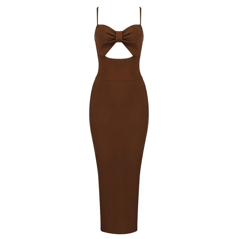 A captivating halter neck bandage dress in a range of solid colours, perfect for parties, clubs, and special events