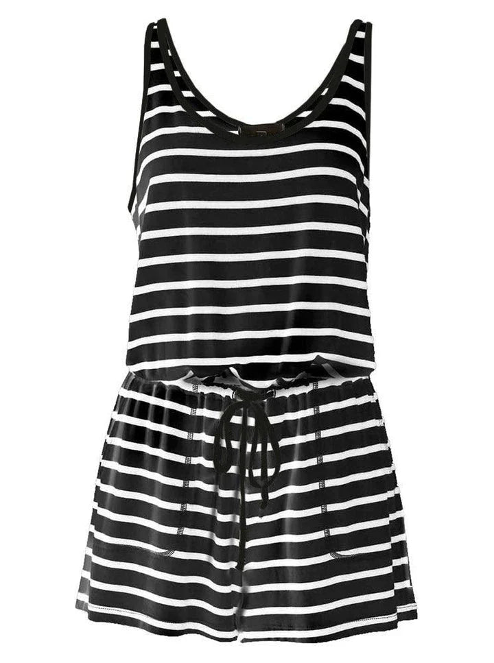 Camisole jumpsuit with drawstring waist, made of premium cotton, available in various colours and sizes