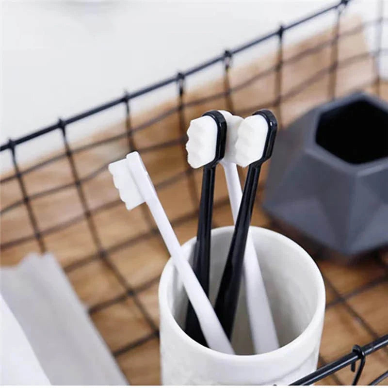 Premium soft-bristle toothbrush with multiple design options for gentle dental cleaning