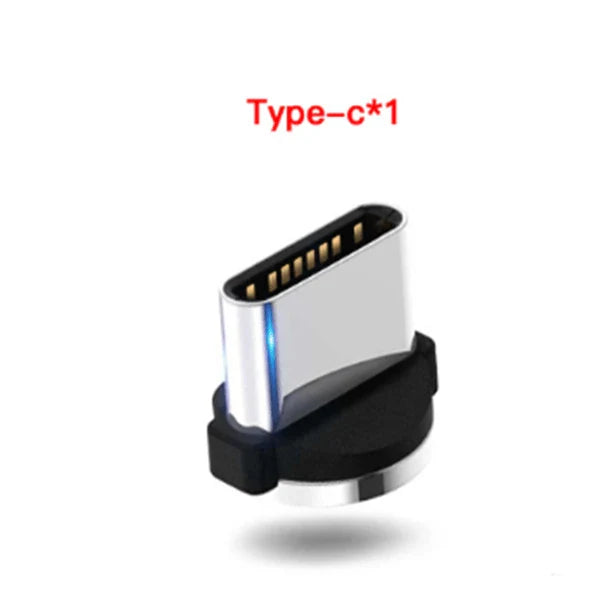 Stylish magnetic charging cable for iPhone, Android, and Type-C devices with premium aluminium alloy construction and fast 2.1A charging