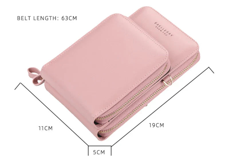 Stylish crossbody bag for women with multiple interior pockets and a dedicated mobile phone compartment