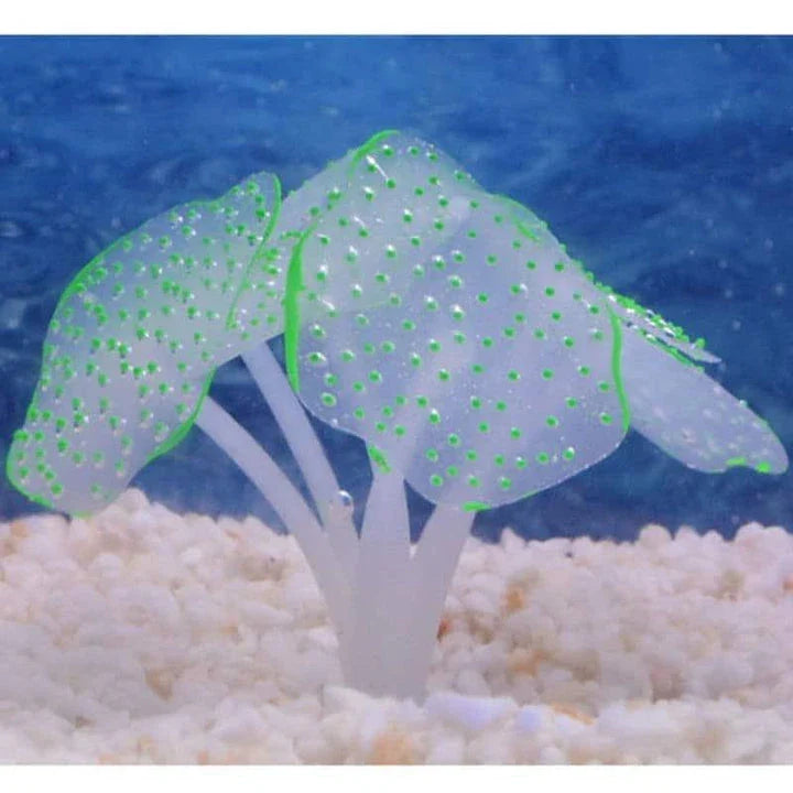 Vibrant artificial coral plant with suction cup base, perfect for UK aquariums and home decor
