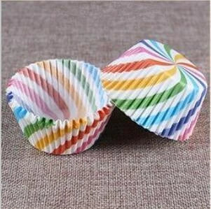 Premium British-made paper cupcake liners in a mixed colour pack, perfect for baking delicious treats at home