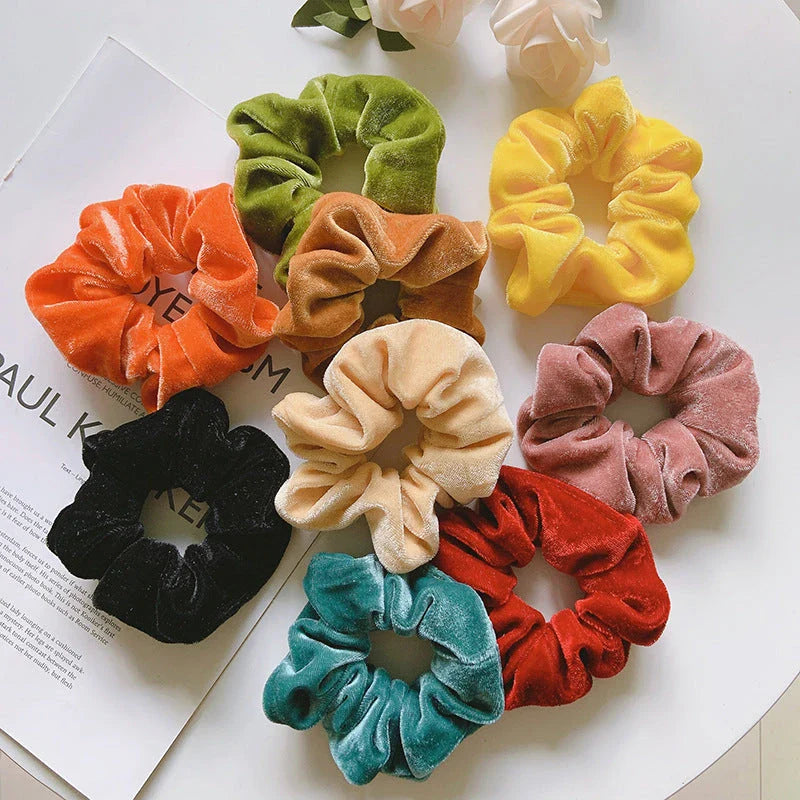 Stylish and comfortable elastic hair bands for girls and women in a variety of vibrant colours