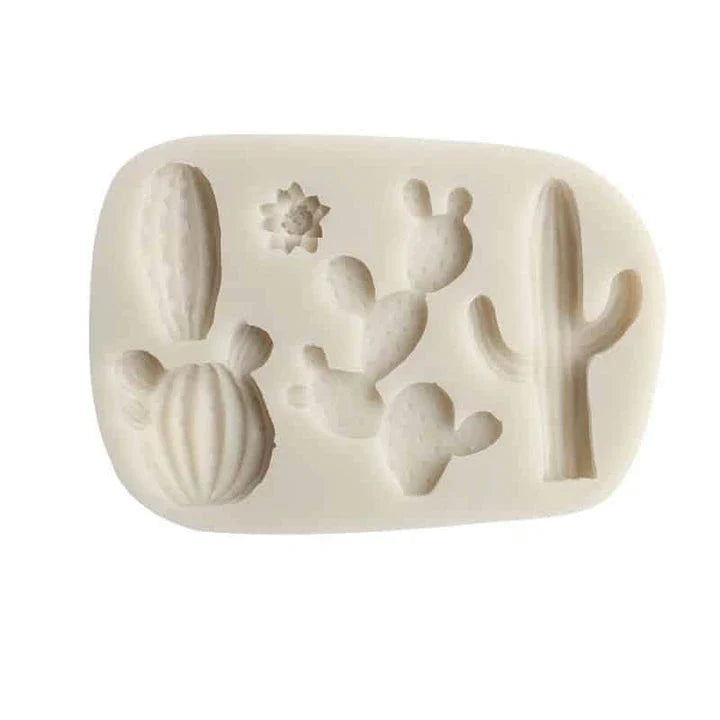 Premium silicone cactus-shaped baking mould for creating unique and creative desserts and treats