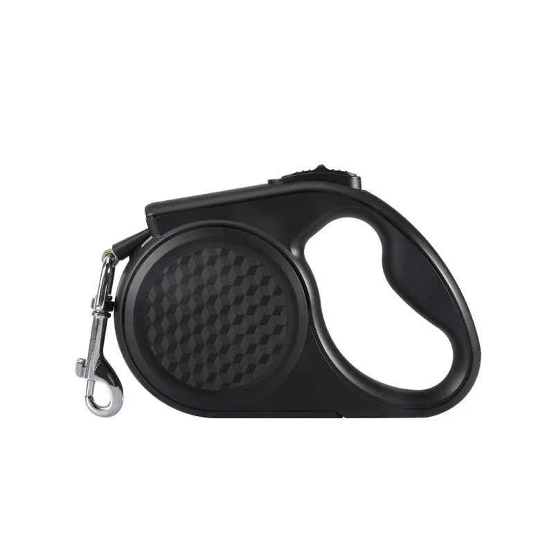 5 metre retractable dog leash with reflective strip, suitable for dogs up to 20 kg