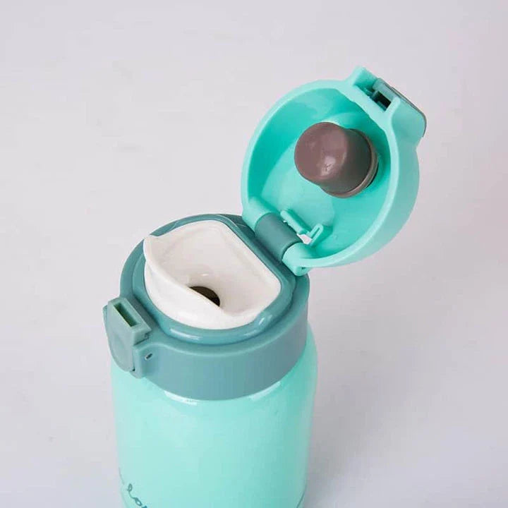 Stylish stainless steel travel thermos with compact and lightweight design, perfect for keeping drinks hot or cold on the go