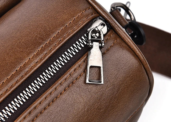 Premium men's crossbody bag with ample storage, water-resistant materials, and adjustable strap for versatile everyday use