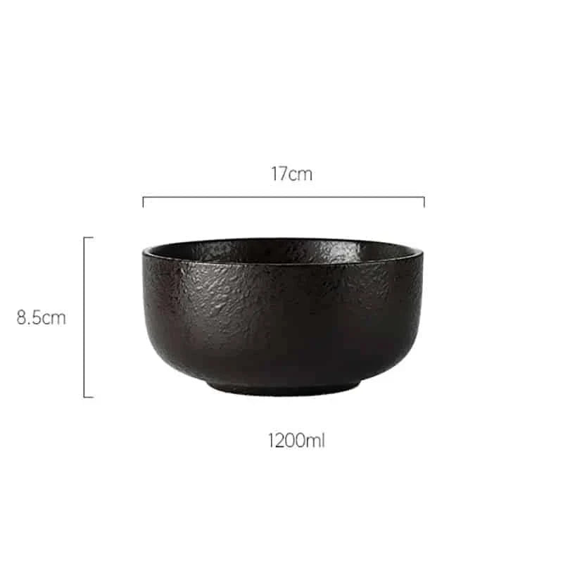 Premium Japanese-style ceramic ramen bowl with matching spoon, designed for an authentic ramen dining experience