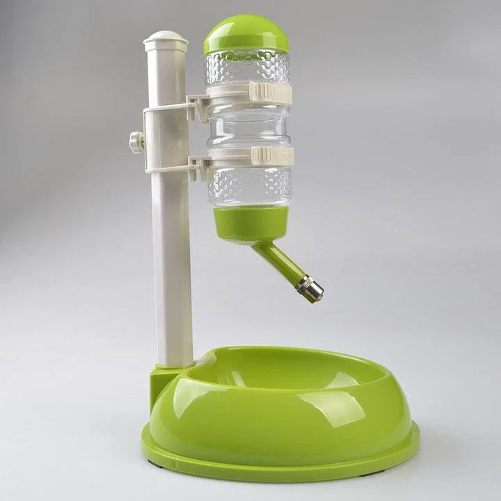 Automatic pet water dispenser and feeding bowl with sleek, modern design and 500 ml water capacity