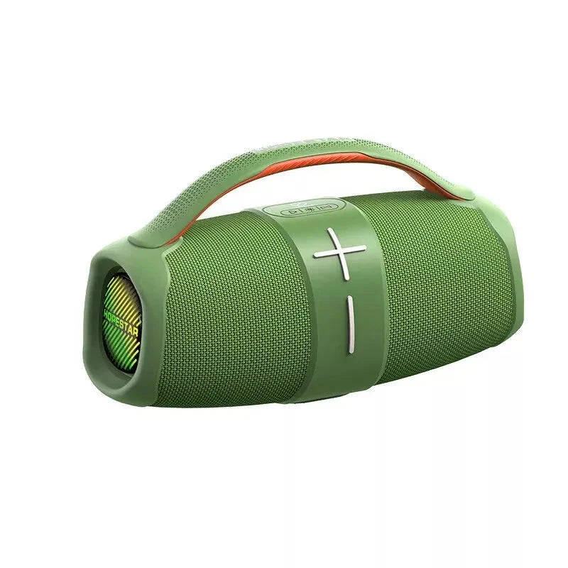 40W High-Power Portable Bluetooth Speaker with Dual Bass Radiators and Vibrant RGB Lighting