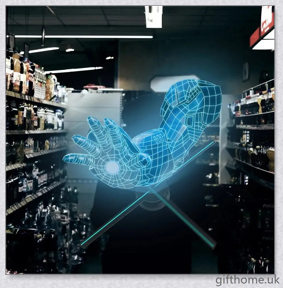 3D Holographic Projector with Wireless Connectivity, Displaying Captivating 640P Visuals