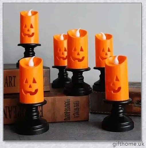 Enchanting Electric Pumpkin Lights in various colours for Halloween decorations