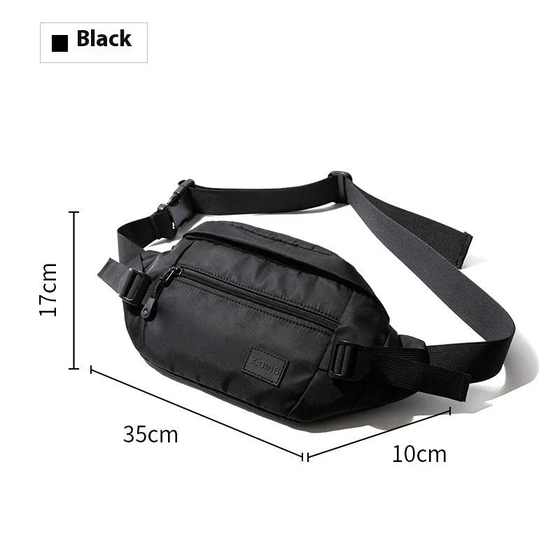 Versatile gents' casual shoulder bag made of premium Oxford cloth with multiple pockets and adjustable strap for organisation and comfort