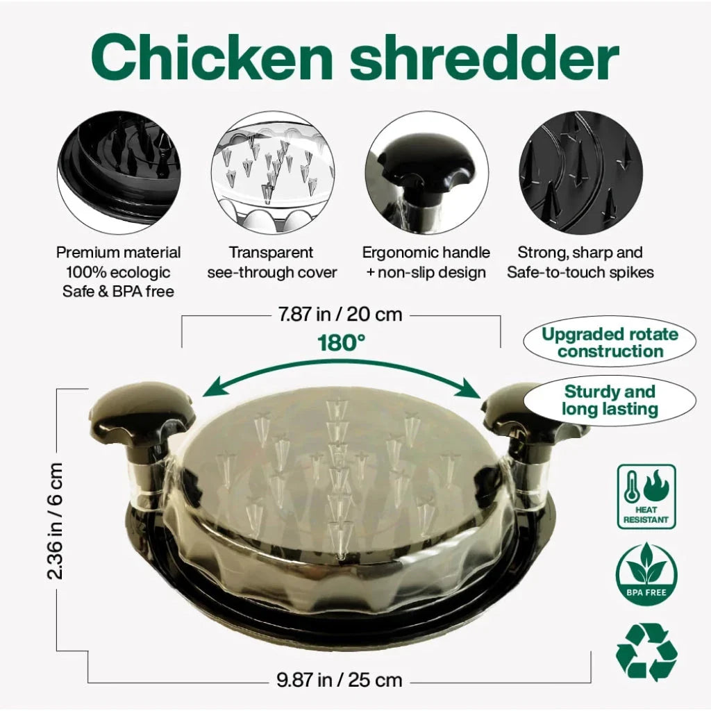 Chicken Shredder Tool - a high-quality, versatile kitchen gadget for effortless shredding of meats and vegetables