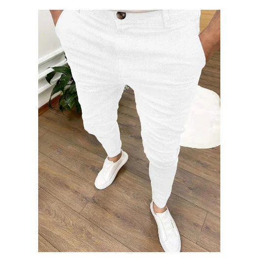 GiftHome UK Versatile Ankle Pants with Stylish Button Details
