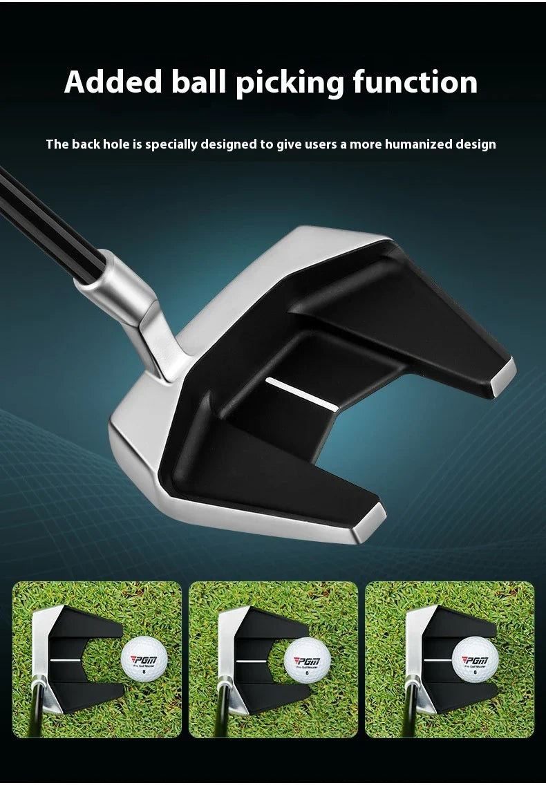 Premium golf putter with low centre of gravity for stable, consistent putting on the green