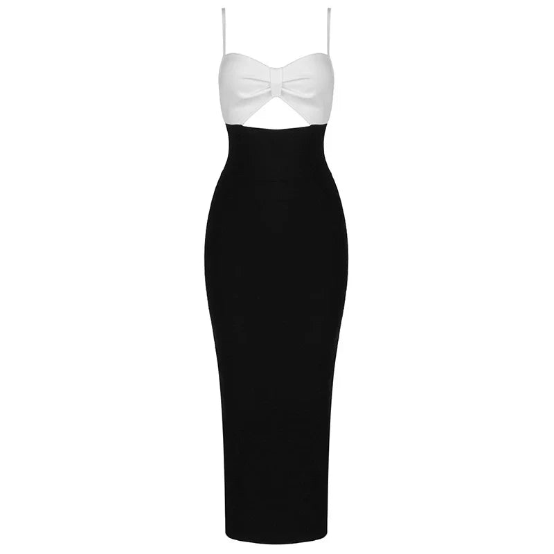 A captivating halter neck bandage dress in a range of solid colours, perfect for parties, clubs, and special events