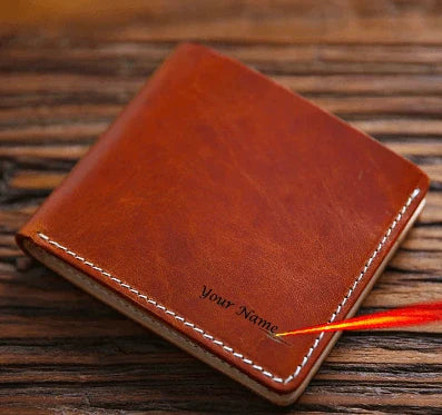 Premium first-layer cowhide money clip in a variety of classic British colours, designed for refined style and secure everyday carry