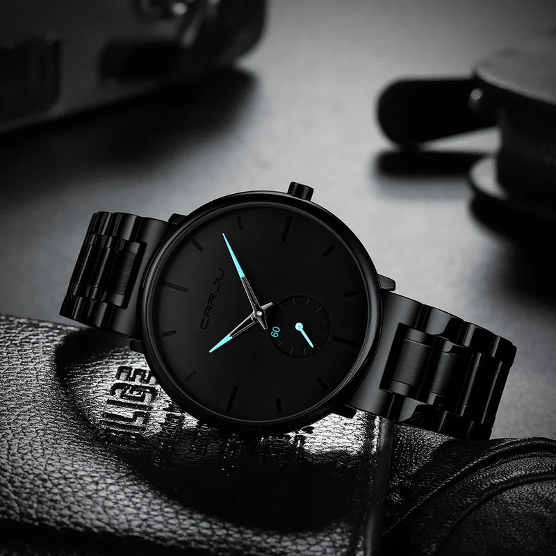 GiftHome UK Stylish Stainless Steel Waterproof Watch for Men