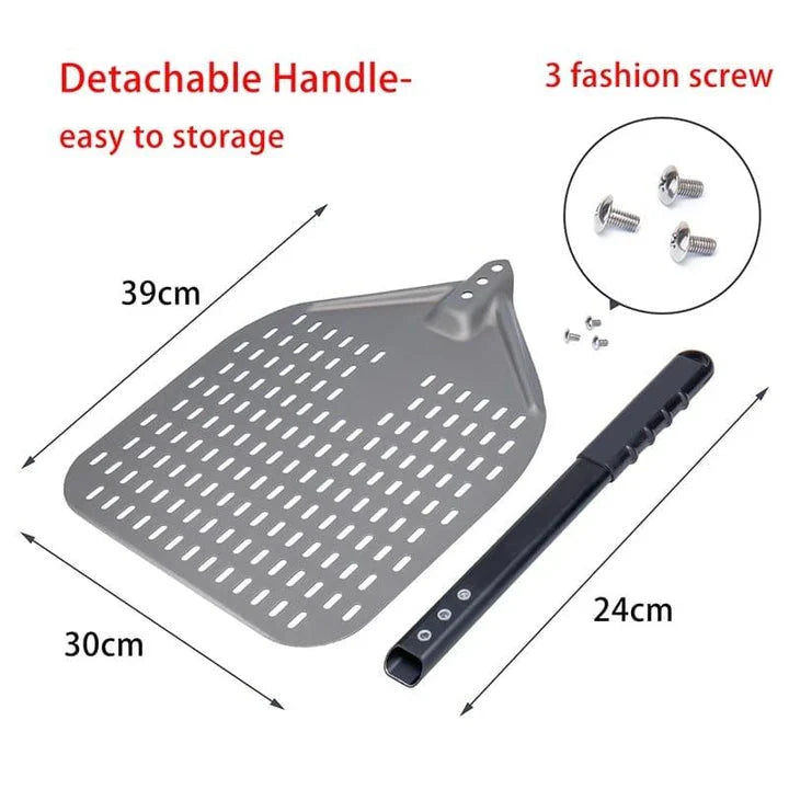 GiftHome UK High-Quality Hard Anodized Aluminium Pizza Peel for Professional Chefs