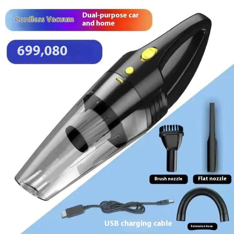 Premium cordless car vacuum cleaner with powerful suction and rechargeable battery for effortless cleaning of vehicle interiors