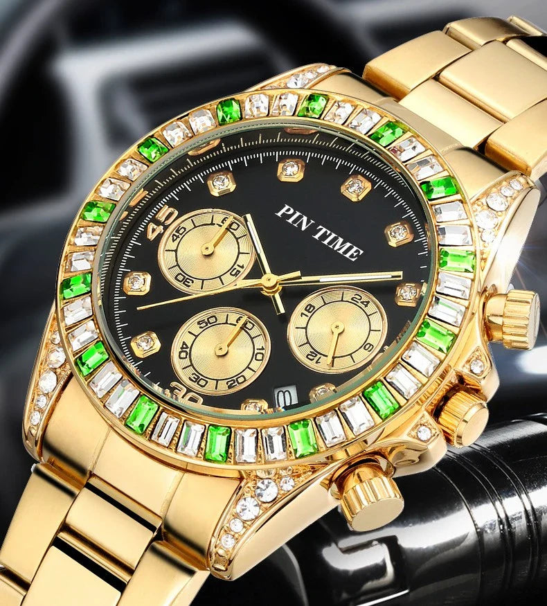 GiftHome UK Exquisite Steel Band Watch - Timeless British Style for Men and Women