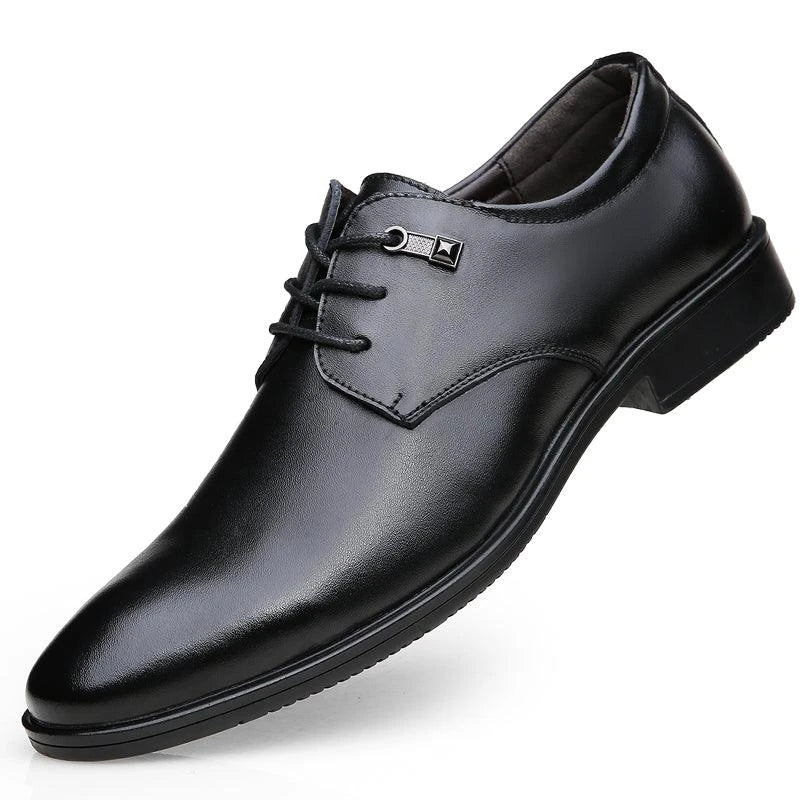 Stylish and comfortable black casual loafers made from breathable microfibre leather for the modern UK man