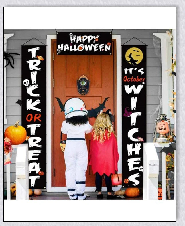 Spooky animated Halloween doorbell with a lifelike glowing green eyeball that peers out and greets guests