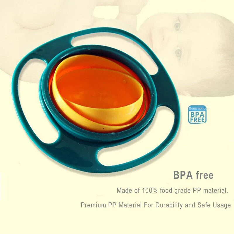 Trendha 360° Spill-Proof Gyroscopic Toddler Feeding Bowl in Pink