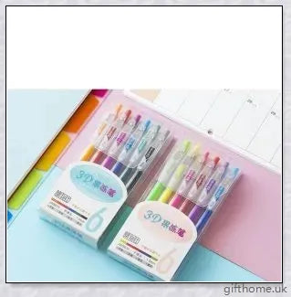Vibrant 3D Jelly Pen with assorted colours, perfect for creative projects and artistic expression