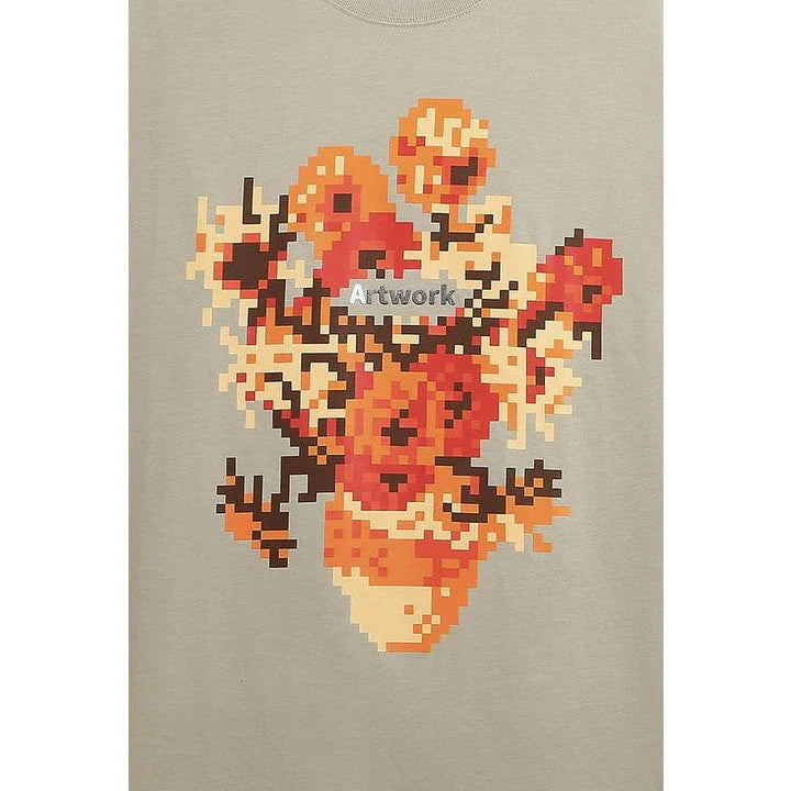 GiftHome UK Trendy Metallic Sunflower T-Shirt for Versatile Style