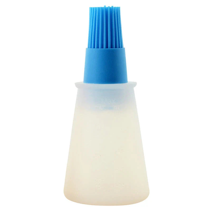 Silicone basting brush set in green colour, designed for easy and precise application of sauces, oils, and marinades during cooking