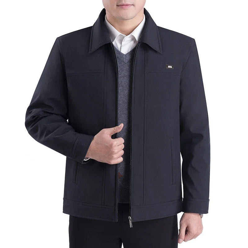 Premium British men's autumn jacket in various colours with tailored silhouette and practical pockets