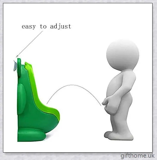 Frog-shaped potty training urinal with flexible target for toddler boys