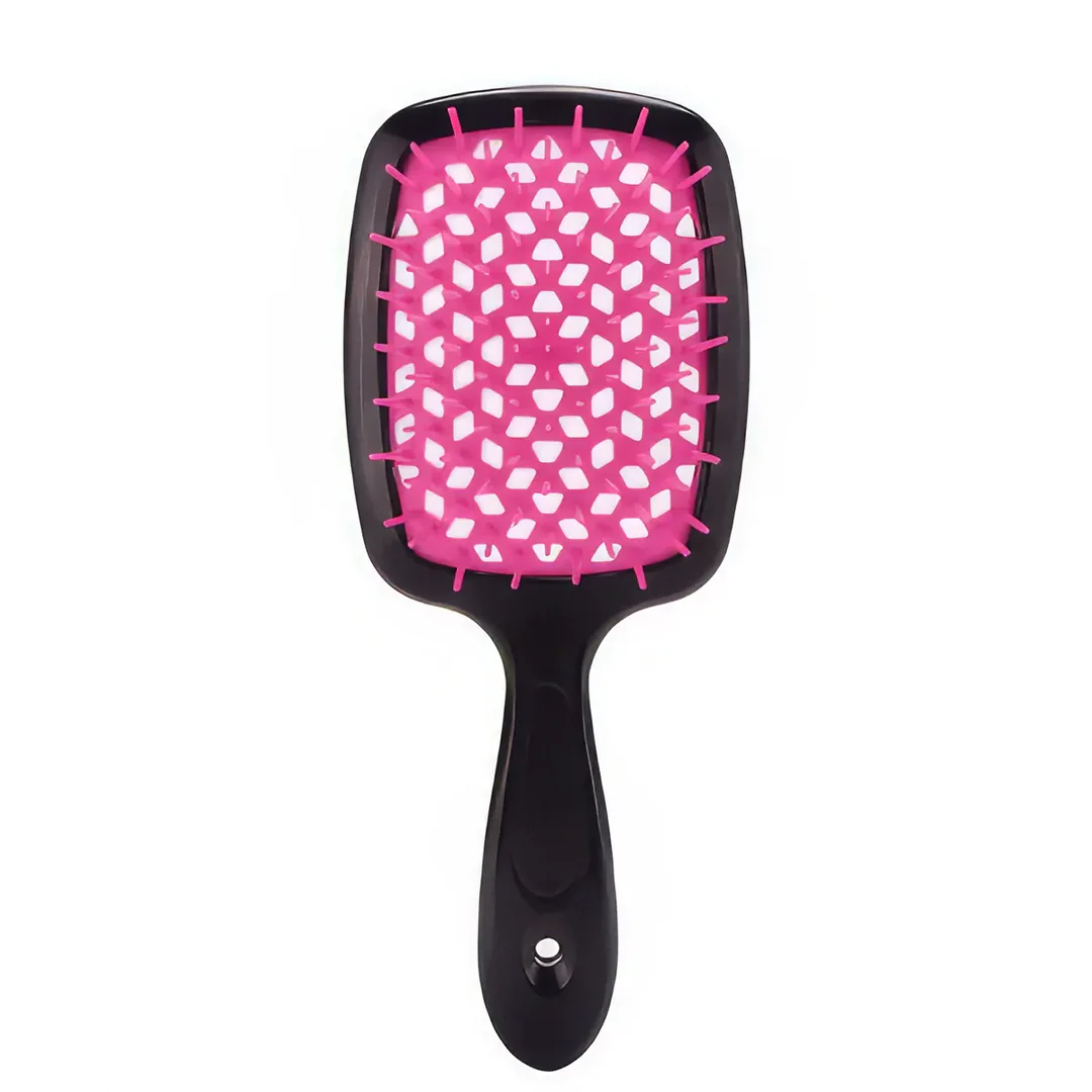 DetanglePro Air Cushion Hair Comb in vibrant colours, designed to effortlessly detangle and smooth all hair types
