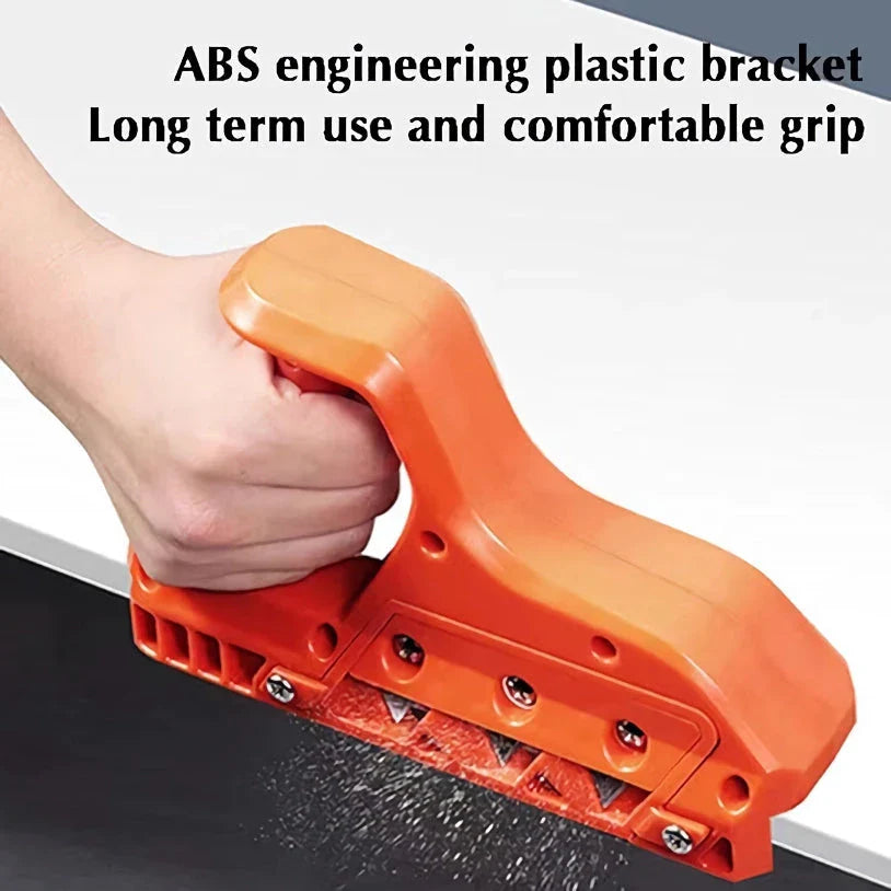 Professional drywall hand plane with adjustable 45/60-degree blade for precision chamfering and woodworking tasks