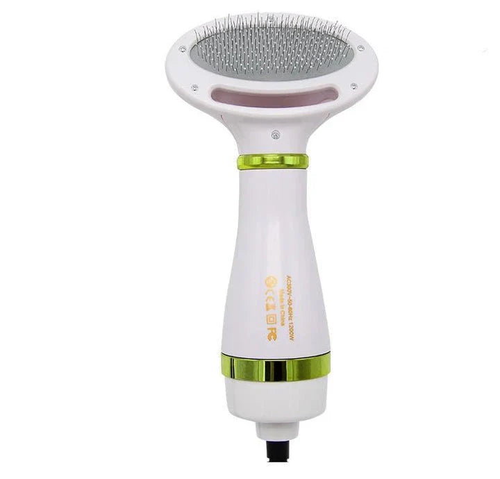 Premium 2-in-1 Pet Hair Dryer and Grooming Brush with Powerful Drying and Gentle Brushing Capabilities
