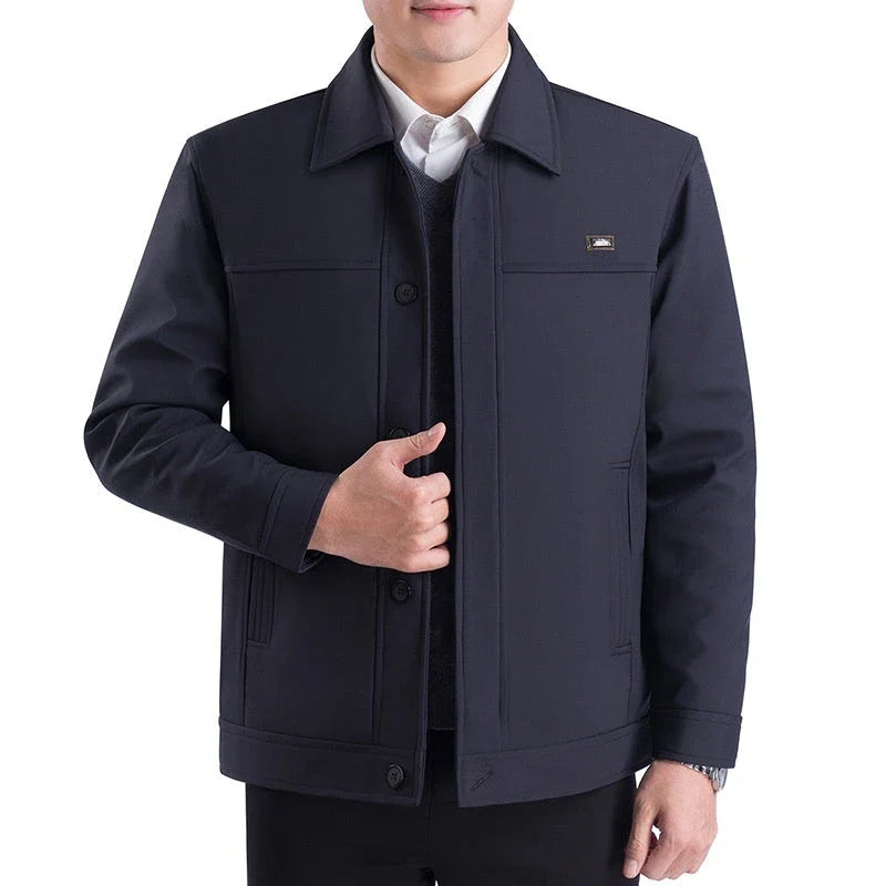 Premium British men's autumn jacket in various colours with tailored silhouette and practical pockets