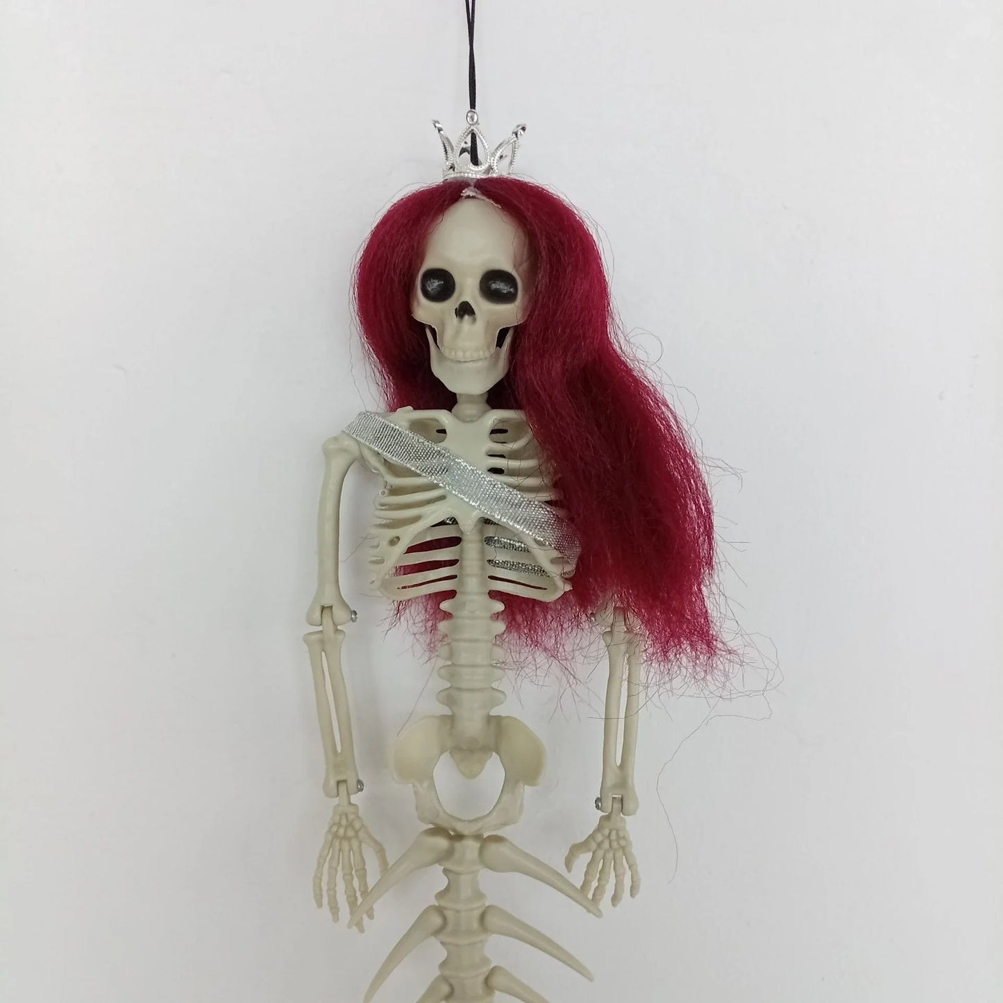 Mermaid bone pendant decoration in brown, dark purple, burgundy, and lake blue colours, ideal for Halloween outdoor courtyard displays