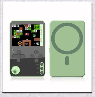 Tinytendo mini gaming console with 500 built-in retro games, compact and portable design, vibrant display, and long-lasting battery life.