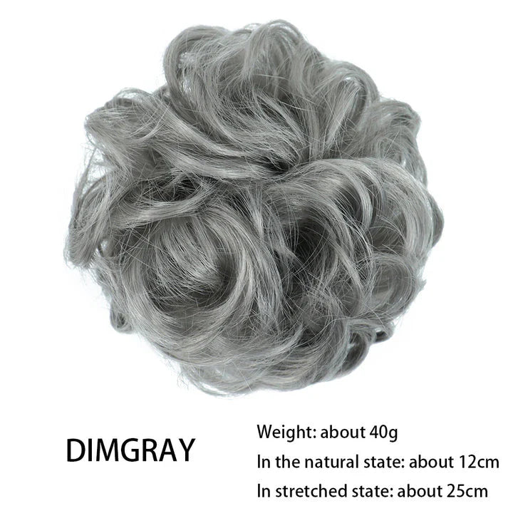 Messy Chignon Donut Hair Bun Pad in Fawn Brown, a versatile hair accessory that provides effortless elegance
